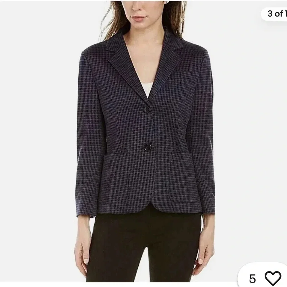 Hugo Boss Jandira Blazer Jacket Coat Suit Women's Size M Medium Blue $545 NWT